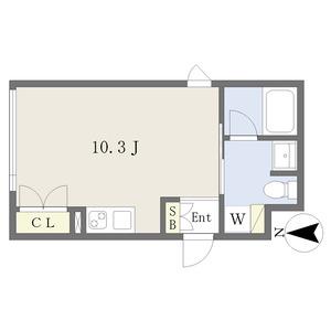 COZY菊井(ワンルーム/5階)の間取り写真