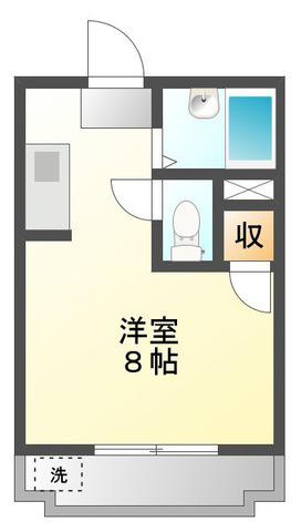 大福第13ビル(ワンルーム/3階)の間取り写真