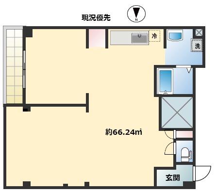 茅ケ崎シーサイドパレス(ワンルーム/2階)の間取り写真