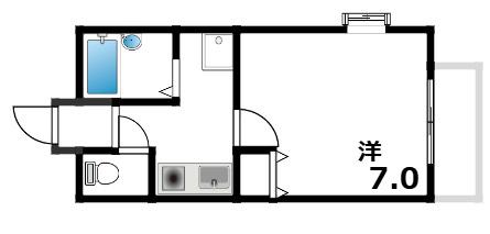 M-FORT(1K/5階)の間取り写真