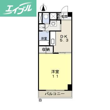 平井マンション奥田(1DK/4階)の間取り写真