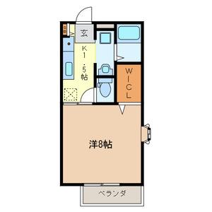ARCADIA GS III(1K/2階)の間取り写真