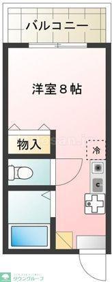 ハウズ吉祥寺(ワンルーム/2階)の間取り写真
