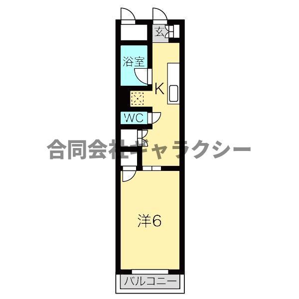 サザンウィンド136(1K/3階)の間取り写真