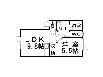 MC20(1LDK/1階)の間取り写真