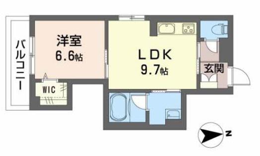 LA ROUTE(1LDK/3階)の間取り写真