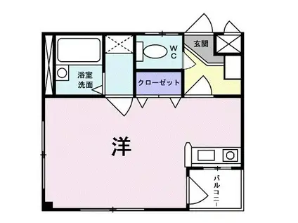 つくばエクスプレス 柏の葉キャンパス駅 徒歩10分 3階建 築23年(ワンルーム/3階)の間取り写真