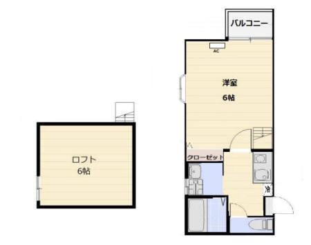 イル・グラッツィア薬院(1K/2階)の間取り写真