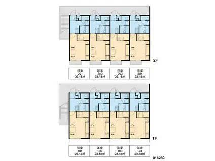 レオパレスジゴジ2(1K/2階)の間取り写真