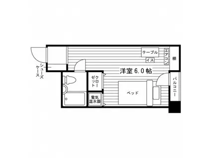 学生会館 フレクサンス西宮(ワンルーム/3階)の間取り写真