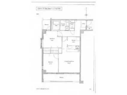 ソサエティ柿の木坂アネックス(2LDK/4階)の間取り写真