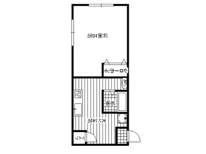 ハイグランデイー松永(1K/7階)の間取り写真