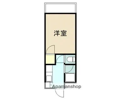 ポアール紀ノ川(1K/4階)の間取り写真