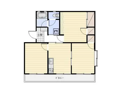 サンフラワーIII(3DK/4階)の間取り写真