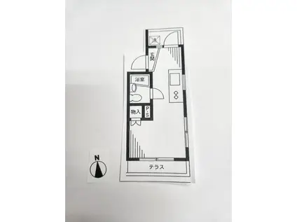 広尾スパイラルヴィレッジ(ワンルーム/2階)の間取り写真