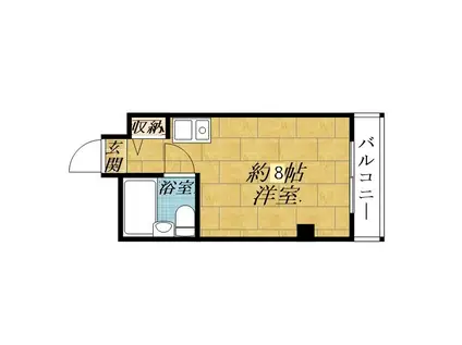 プレアール吹田泉町II(ワンルーム/2階)の間取り写真