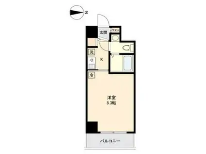 LA DOUCEUR新栄(1K/7階)の間取り写真