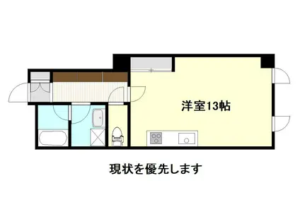 ピオニーヒルズ(ワンルーム/2階)の間取り写真