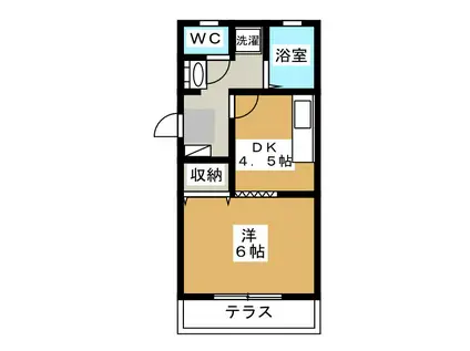 サンシティコタカ(1DK/1階)の間取り写真