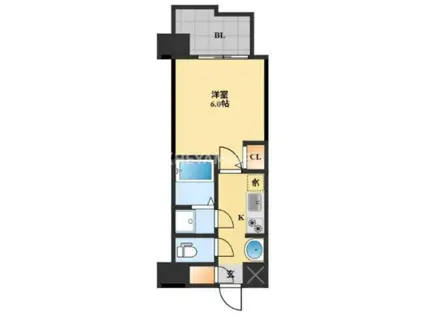 ヴィオラ花丘(1K/8階)の間取り写真