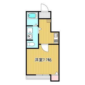 クレフラスト守山西(1K/2階)の間取り写真