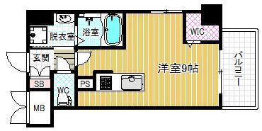 ラルーチェ北梅田(ワンルーム/2階)の間取り写真