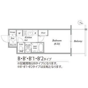 エステムコート大阪ウエストII(1K/9階)の間取り写真