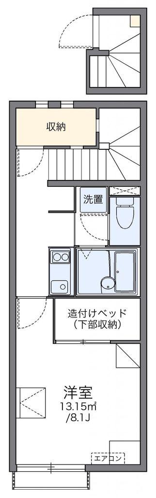 レオネクストエンブレム並榎(1K/2階)の間取り写真