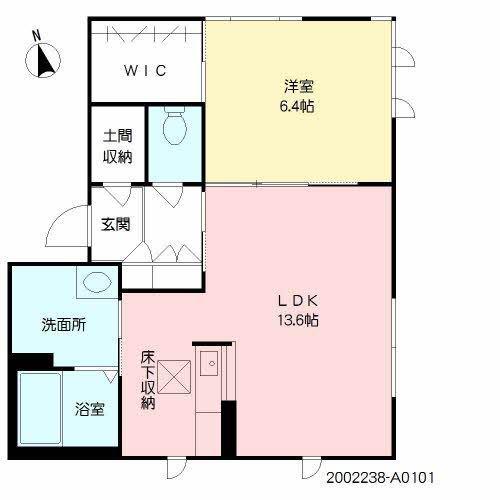 シャーメゾンMOA(1LDK/1階)の間取り写真