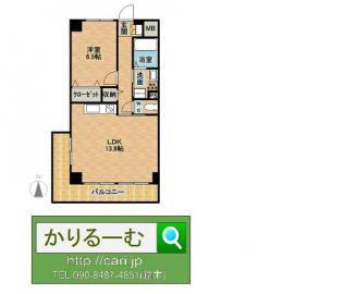 セルテス3(1LDK/7階)の間取り写真