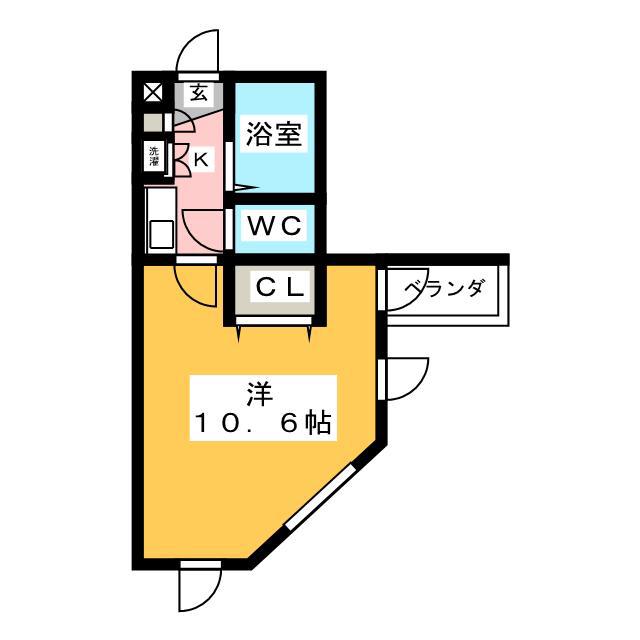 ステラ伸光(1K/5階)の間取り写真
