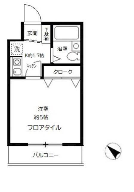 センチュリーハイム池袋(1K/2階)の間取り写真