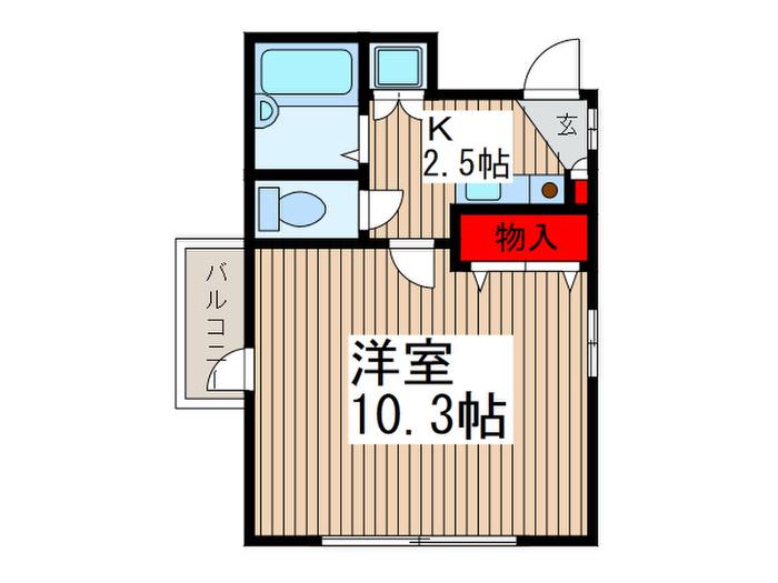 ステラ伸光(1K/5階)の間取り写真