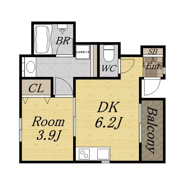 フォレストイン上井沢(1DK/1階)の間取り写真