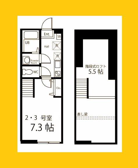 フェリース横濱白楽(1K/1階)の間取り写真
