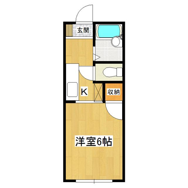 サンハイツ23(1K/1階)の間取り写真