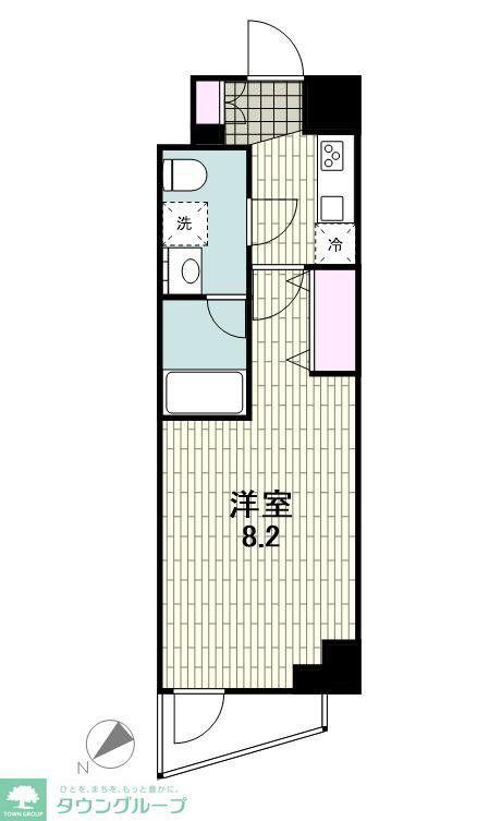 スプレスター大森山王(1K/7階)の間取り写真