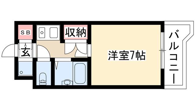 マインド覚王山(1K/3階)の間取り写真
