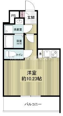 ARTIZA西長堀(ワンルーム/4階)の間取り写真