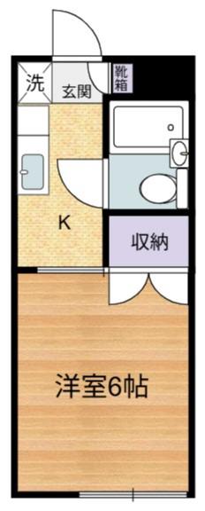 メゾン豊玉(1K/2階)の間取り写真