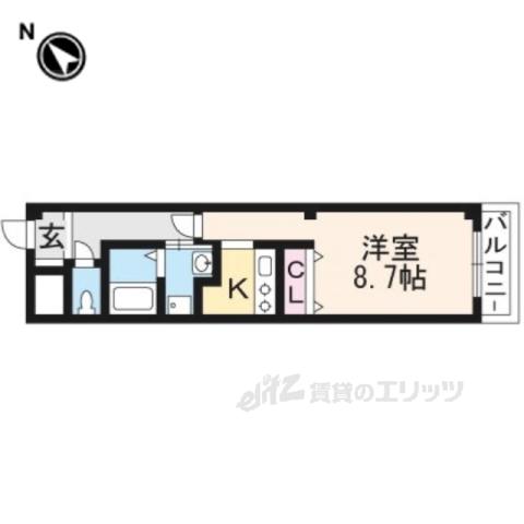 サクセスコート(1K/1階)の間取り写真