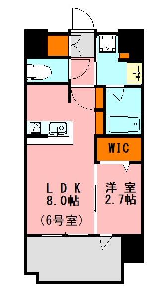 LANDIC BAY FIELD(1LDK/7階)の間取り写真