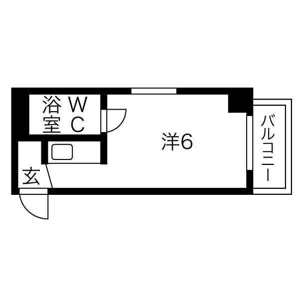 アーバンポイント富士見(ワンルーム/3階)の間取り写真