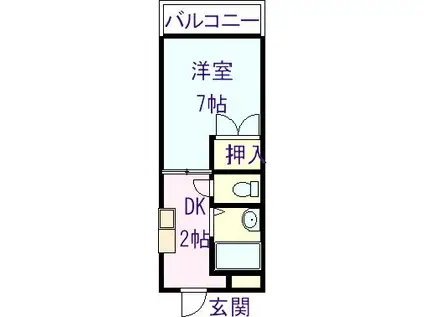 ビルドファイン(1K/3階)の間取り写真