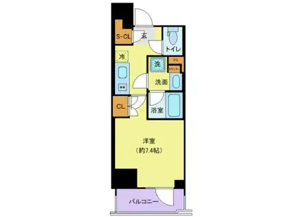 THE GATEHOUSE浅草雷門旧ブランシエスタ浅草雷門(1K/9階)の間取り写真