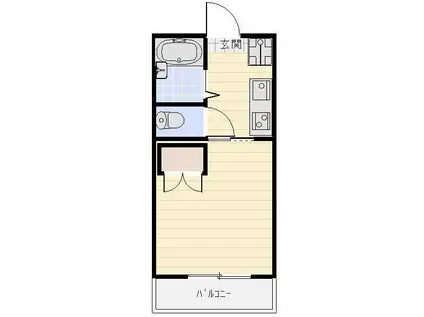MAISON SKYHAWK(1K/2階)の間取り写真