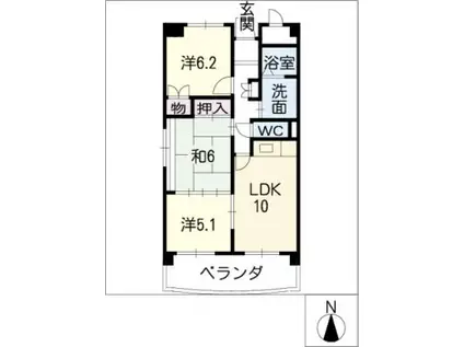APPRECIER(3LDK/4階)の間取り写真