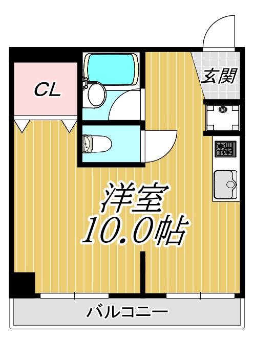 ネクステージ塚口本町(1K/3階)の間取り写真