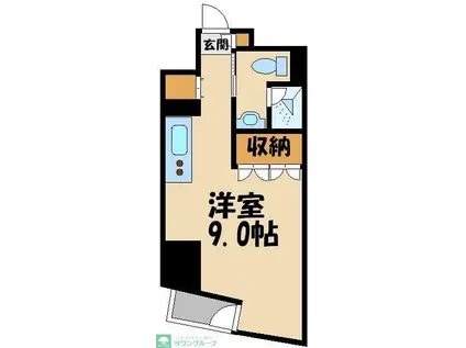 エスティメゾン板橋C6(ワンルーム/7階)の間取り写真