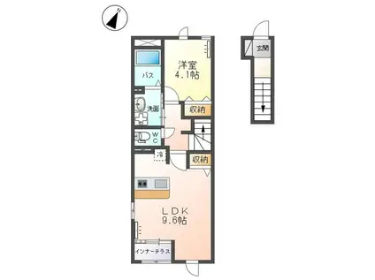 STAY・GOLDII(1LDK/2階)の間取り写真